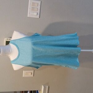 Manduka Yoga Blue Sleeveless Tank Top Workout Running